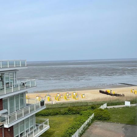 Traumhafte Ferienwohnung - Direkter Meerblick - 50M Zum Strand In Cuxhaven Duhnen In 1A Lage Im Haus Seehuette Bagian luar foto