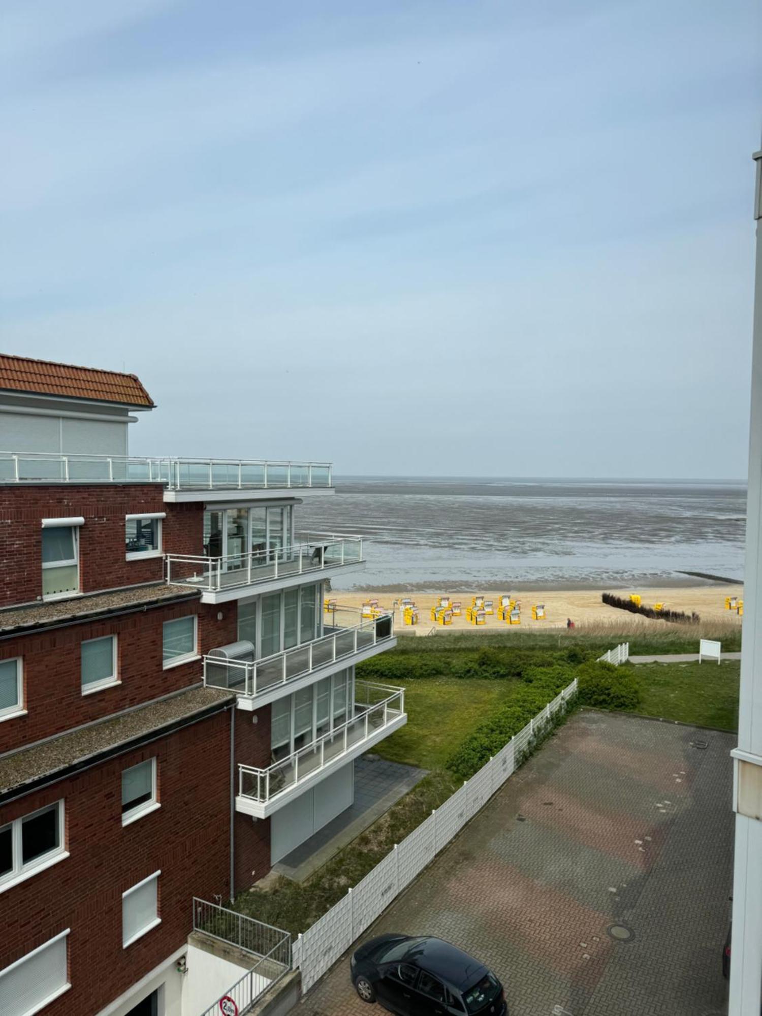 Traumhafte Ferienwohnung - Direkter Meerblick - 50M Zum Strand In Cuxhaven Duhnen In 1A Lage Im Haus Seehuette Bagian luar foto
